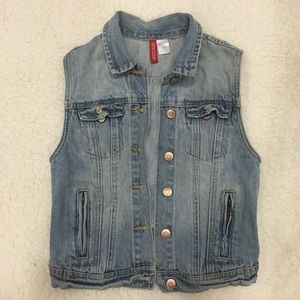 H&M Denim Vest Sz 4